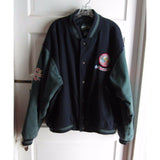 American Eagle Letterman Baseball Bomber Jacket Embroidered Patches Mens XL AEO