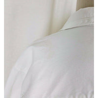 LL Bean Petites White Corduroy Button Up Fit & Flare Blazer Jacket Womens sz 16P