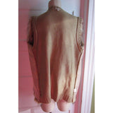 Eyeshadow Vegan Faux Fur Knit Open Front Cardigan Sweater Vest Jacket Womens XL