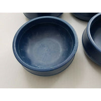 Aladdin Blue Insulated Bowls Plastic Melmac Melamine USA Made Lot of 6 Hospital