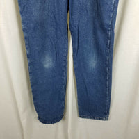 LL Bean Double L Relaxed Fit Fleece Lined Denim Blue Jeans Womens 10T Insulated