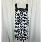 White House Black Market Tunic Tank Slip Mini Dress Womens 0 Geometric Retro