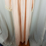 Vintage Saramal Bert Yelin Prairie Maxi Nightgown Nightie Womens L 16 High Neck