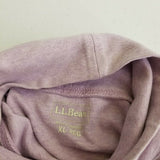LL Bean Jersey Knit Long Sleeve Heathered Turtleneck Shirt Top Womens XL Pastel
