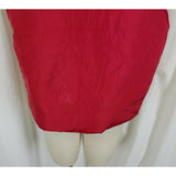 Vintage J Crew Red Zip Up Goose Down Nylon Quilted Puffer Vest Womens XL Funnel