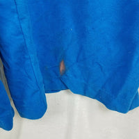 Lisanne Loungewear Blue Velour Pantsuit Jumpsuit Culottes Womens 16 60s 70s MCM