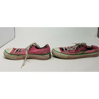 Converse All Star Chuck Taylor Pink & Green Low Top Lace Sneakers Shoes Womens 8