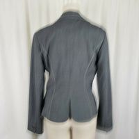 White House Black Market Exposed Stitching Fitted Blazer Jacket Womens S Flirty