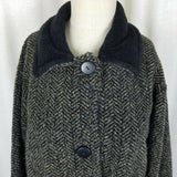 Maralyce Ferree Boutique Faux Fur Herringbone Jacket Blazer Womens S Maine USA