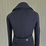 JCrew Stadium Cloth Nello Gori Wool Military Double Breasted Peacoat Womens 2