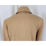 Vintage Double Breasted Wool Camel Peacoat Jacket Short Coat Womens 4 Tan 1990's