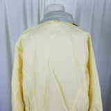 Columbia All Weather Long Rain Jacket Short Coat Womens S Vintage Yellow Gray