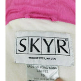 Vintage Skyr Gore-Tex Retro Neon Loud 90s Parka Ski Puffer Jacket Womens 10 Pink