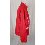 Vintage Weather Tamer Striped Flannel Lined Red Windbreaker Jacket Womens 10 USA