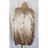 Vintage Double Breasted Wool Camel Peacoat Jacket Short Coat Womens 4 Tan 1990's