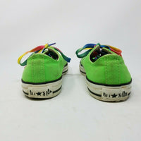 Converse All Star Pride Neon Lime Green Lo Tops Fashion Sneakers Shoes Womens 7