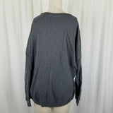 Abercrombie & Fitch NY Jersey Knit Gray Crewneck Baggy Sweatshirt Womens XS S