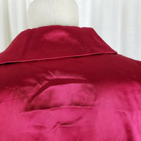 Roulette Colorblock Double Breasted Belted Mini Satin Coat Dress Womens 10 Goth