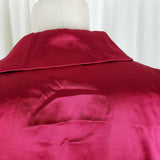Roulette Colorblock Double Breasted Belted Mini Satin Coat Dress Womens 10 Goth