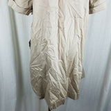 J.Jill Tan Chambray Denim Jean Tunic Sack Shirt Dress Womens XL Pet Cotton Khaki