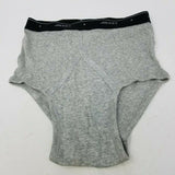 Vintage JOCKEY Classic Brief Y FRONT Briefs 34 36 NEW Gray White Tight Underwear