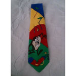 1996 Looney Tunes Balancine Tazmanian Devil Bad Golf Day necktie 3.75" w 57" L