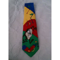 1996 Looney Tunes Balancine Tazmanian Devil Bad Golf Day necktie 3.75" w 57" L