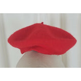 Vintage 1950s Fashions by Arlington Fifth Avenue 100% Wool Red Beret HAT Chapeau