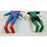 NJ Croce Justice League 6" Bendable Figures Superman Green Lantern Lot Set Toys