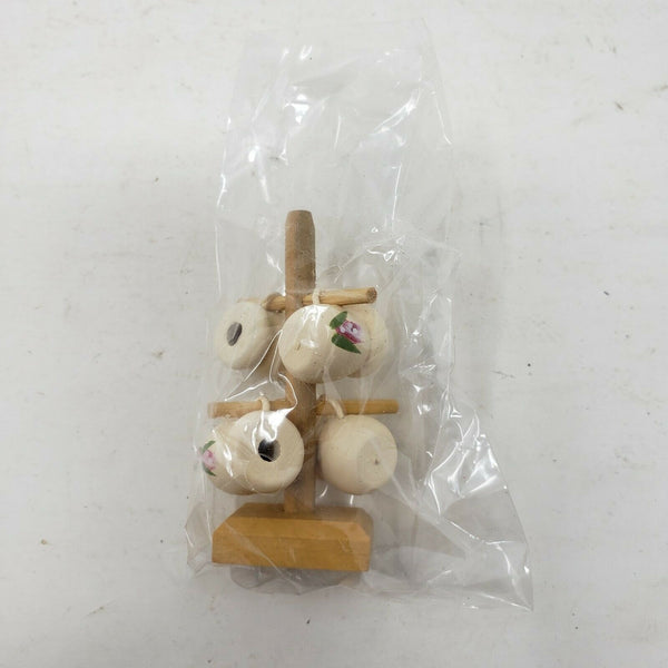 Floral Mugs Rack Shadow Box Miniatures Diorama Doll House Curio Display Piece