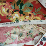 Cyrus Clark Josephine Designer Floral Screenprint Upholstery Fabric Vintage 5yds