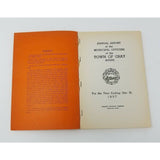 Annual Report Town Officers of Gray Maine December 31 1957 Cumberland County