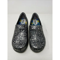 SoftWalk Grey's Anatomy Meredith Black Metallic Leather Clogs Shoes Women's 6 W