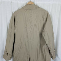 Silver Cloud Thermolite Insulated Placket Trench Coat Mens 40S Removable Liner
