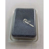 Humpback Whale Pewter Tie Bar Tack Clip Pin Clasp w/ Chain USA Souvenir Jewelry