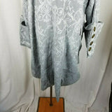 Funhouse NYC Gothic Steampunk Scroll Military Swing Coat Womens L Rocker Pirate