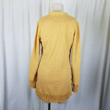 Evy's Tree The Chloe Curry Knit Long Sweater Cardigan Coat Womens XS Coatigan