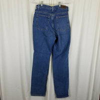LL Bean Double L Relaxed Fit Fleece Lined Denim Blue Jeans Womens 10T Insulated