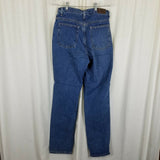 LL Bean Double L Relaxed Fit Fleece Lined Denim Blue Jeans Womens 10T Insulated