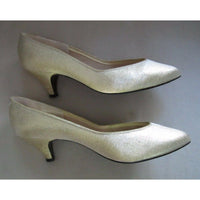 Special Occasions By Saugus Shoes Gold High Heels Pumps Womens Size 6.5 US 266