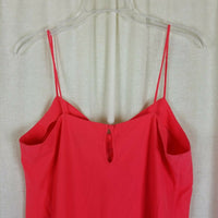 Victoria's Secret Lace Trim Accents Tank Top Cami Camisole Womens M Coral Salmon