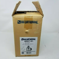 Sea Gull Lighting Outdoor Wall Lantern 8507-01 Antique Finish Solid Brass Bevel