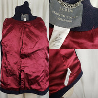 JCrew Stadium Cloth Nello Gori Wool Military Double Breasted Peacoat Womens 2