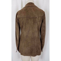 Vintage Leathers by New England Sportswear Brown Brushed Jacket Womens S USA