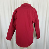 Dickies Storm Fleece Lined All Weather Windbreaker Jacket Full Zip Womens L Red