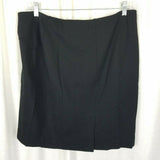 Lysse Perfect High Waist Skirt Plus Size Womens 1X Black Tailored Pencil Pull On