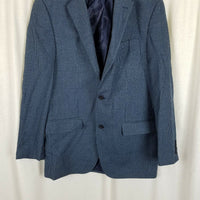 Vintage Andrew Fezza Macys Vegan Worsted Wool Sport Coat Jacket Blazer Mens 40L