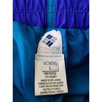 Columbia All Weather Rain Ski Winter Snow Pants Womens L Vintage 80s 90s Blue