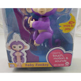 Fingerlings Baby Interactive Monkey Mia Purple 40 Sounds Finger Toy Fingertips