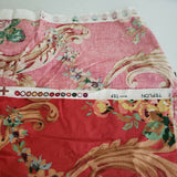 Cyrus Clark Josephine Designer Floral Screenprint Upholstery Fabric Vintage 5yds